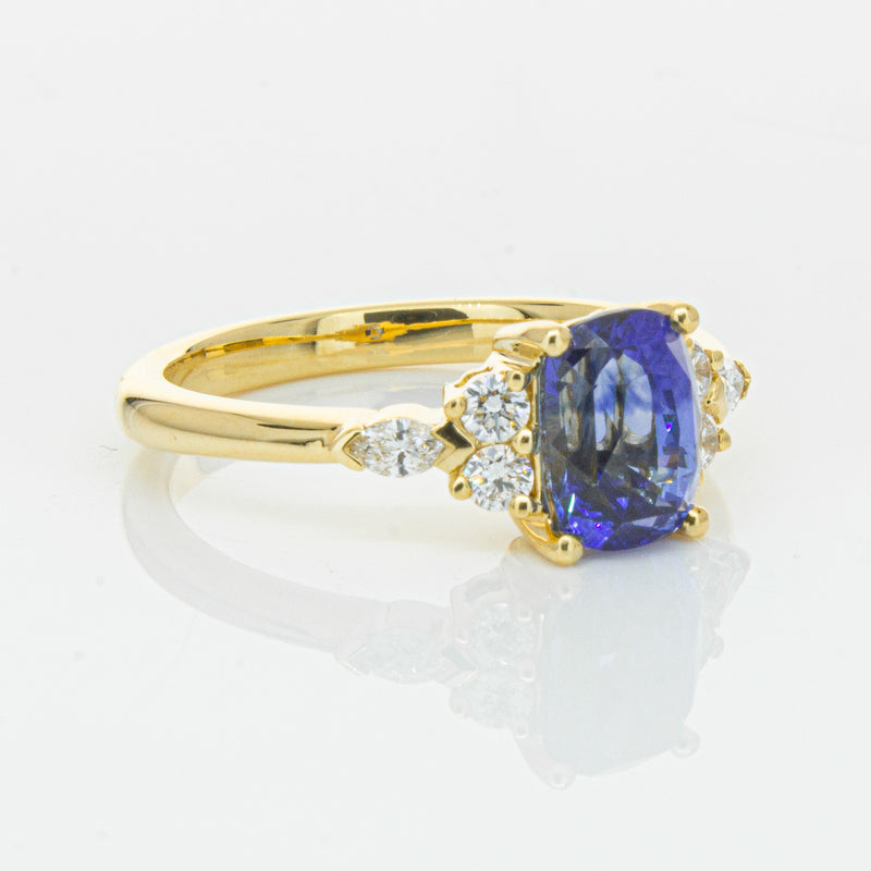 18ct Yellow Gold 2.01ct Sapphire & Diamond Oriana Ring-Ring-Walker & Hall