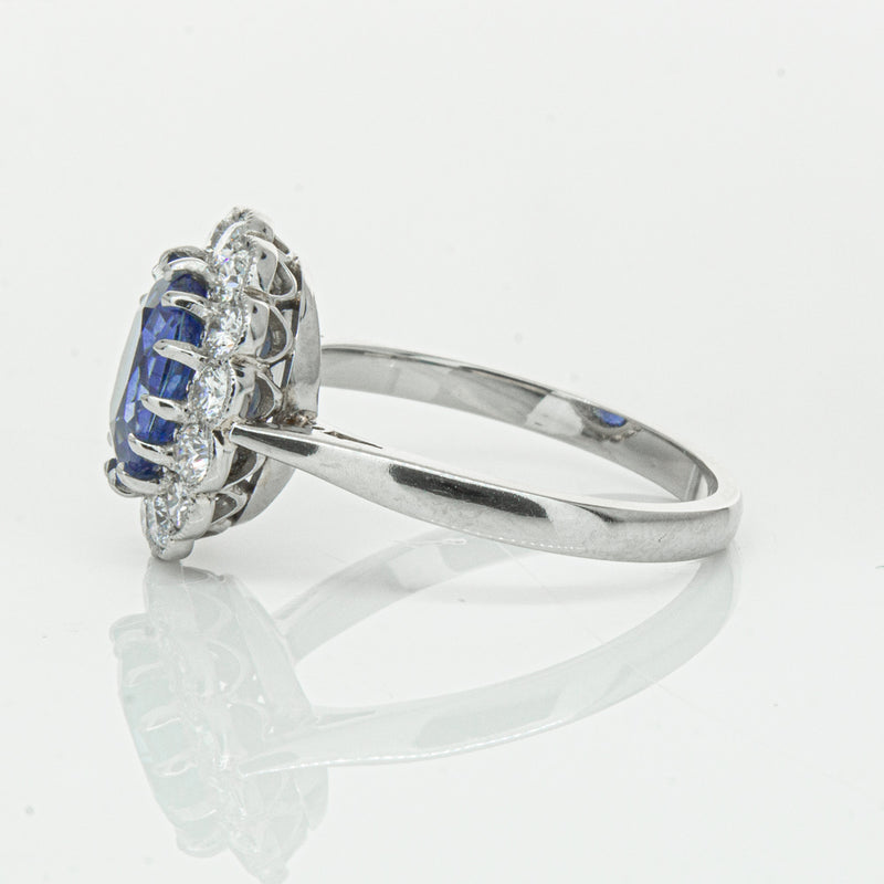 Deja Vu Platinum 2.23ct Sapphire & Diamond Ring-Ring-Walker & Hall