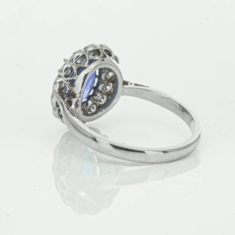 Deja Vu Platinum 2.23ct Sapphire & Diamond Ring-Ring-Walker & Hall