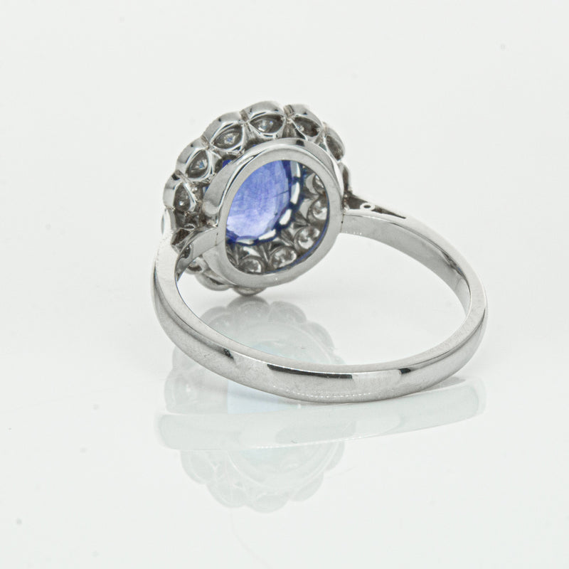 Deja Vu Platinum 2.23ct Sapphire & Diamond Ring-Ring-Walker & Hall