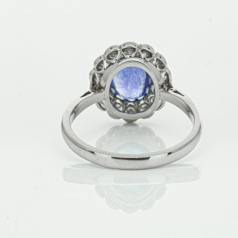 Deja Vu Platinum 2.23ct Sapphire & Diamond Ring-Ring-Walker & Hall