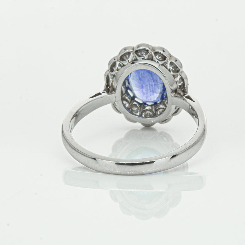 Deja Vu Platinum 2.23ct Sapphire & Diamond Ring-Ring-Walker & Hall