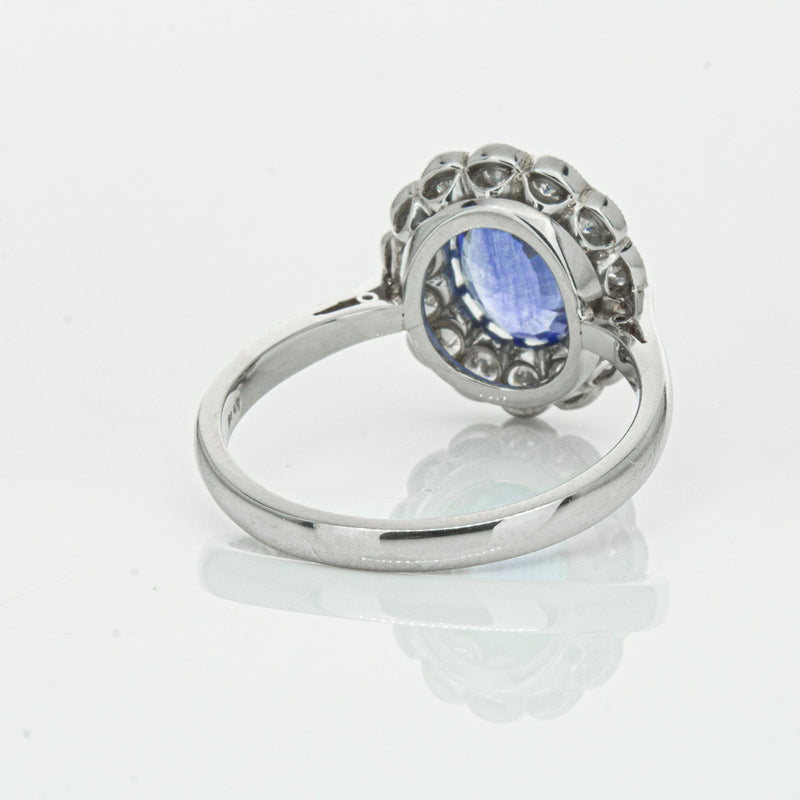 Deja Vu Platinum 2.23ct Sapphire & Diamond Ring-Ring-Walker & Hall