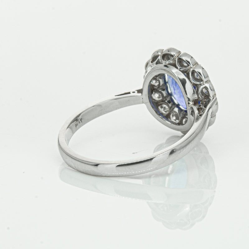 Deja Vu Platinum 2.23ct Sapphire & Diamond Ring-Ring-Walker & Hall