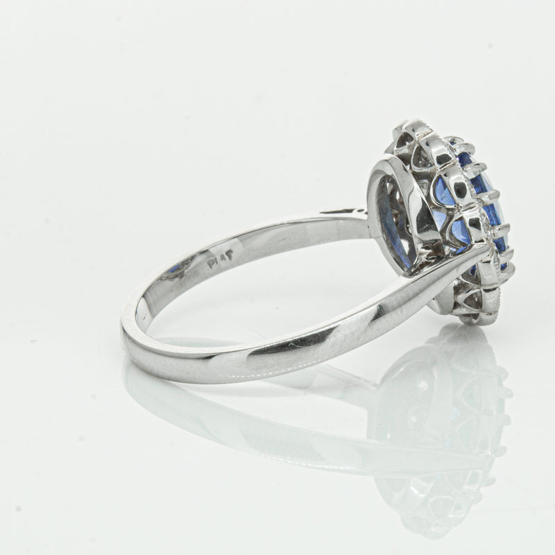 Deja Vu Platinum 2.23ct Sapphire & Diamond Ring-Ring-Walker & Hall