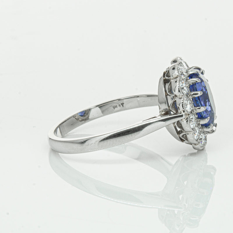 Deja Vu Platinum 2.23ct Sapphire & Diamond Ring-Ring-Walker & Hall