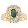 Deja Vu 18ct Yellow Gold .60ct Emerald & Diamond Ring - Ring - Walker & Hall