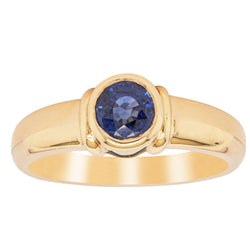 Deja Vu 18ct Yellow Gold .65ct Sapphire Ring - Ring - Walker & Hall