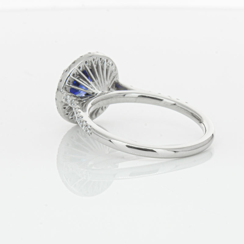 Deja Vu Platinum .88ct Sapphire & Diamond Ring-Ring-Walker & Hall