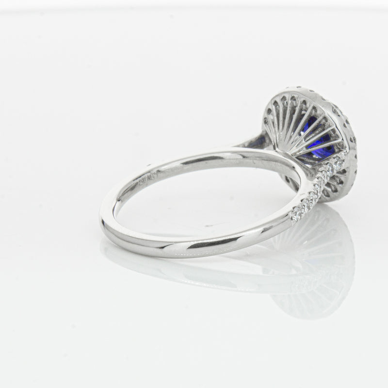 Deja Vu Platinum .88ct Sapphire & Diamond Ring-Ring-Walker & Hall