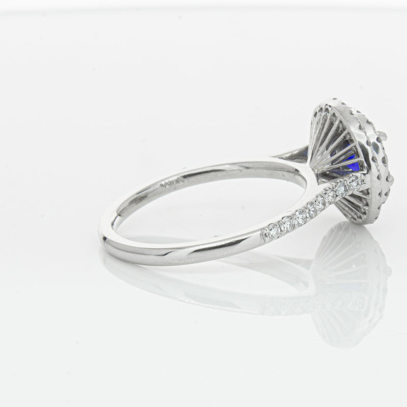 Deja Vu Platinum .88ct Sapphire & Diamond Ring-Ring-Walker & Hall