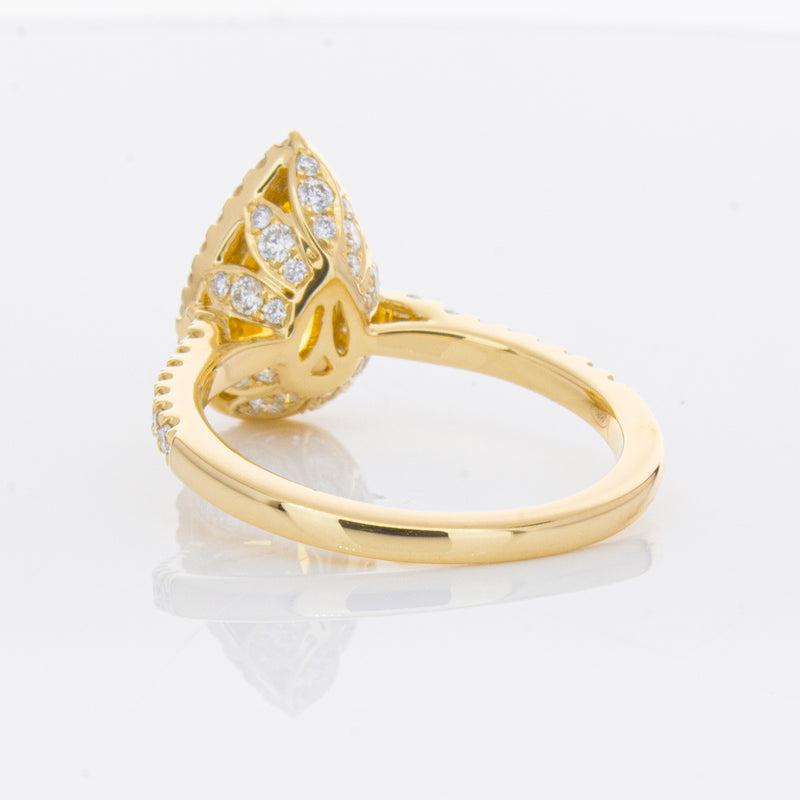 18ct Yellow Gold 4.71ct Golden Sapphire & Diamond Sierra Ring-Ring-Walker & Hall