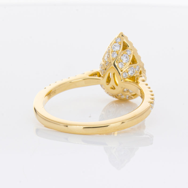 18ct Yellow Gold 4.71ct Golden Sapphire & Diamond Sierra Ring-Ring-Walker & Hall