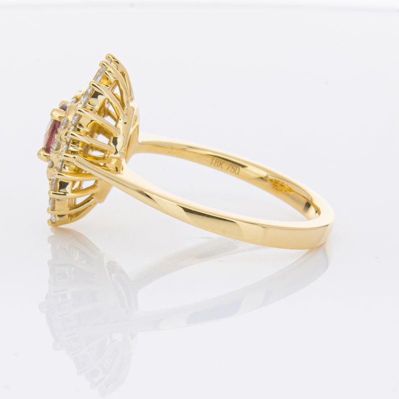 18ct Yellow Gold .54ct Ruby & Diamond Kira Ring-Ring-Walker & Hall