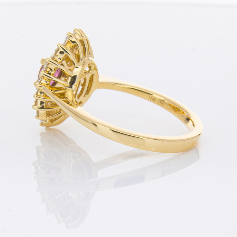 18ct Yellow Gold .54ct Ruby & Diamond Kira Ring-Ring-Walker & Hall