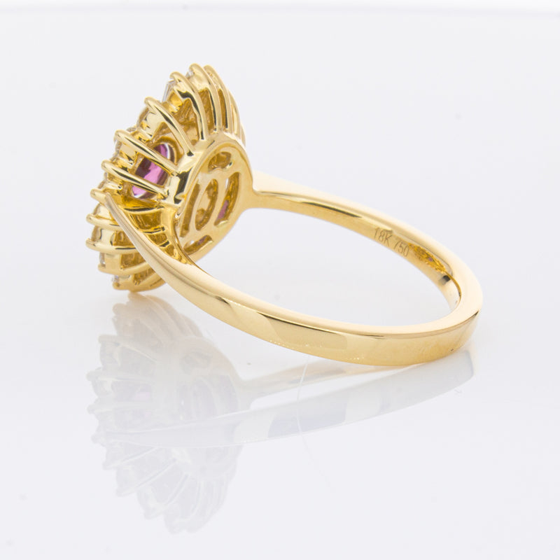18ct Yellow Gold .54ct Ruby & Diamond Kira Ring-Ring-Walker & Hall