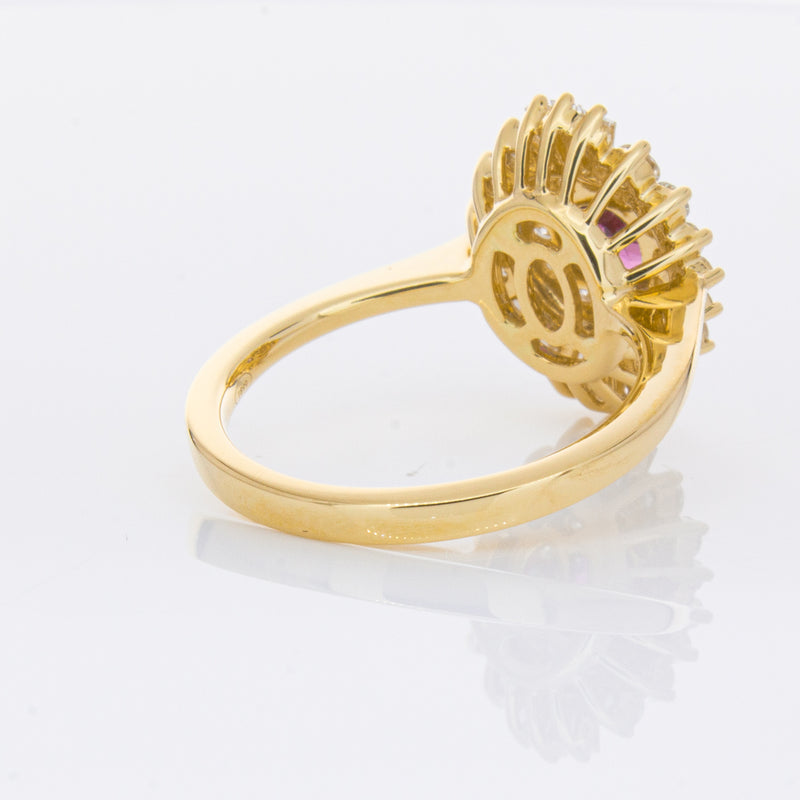 18ct Yellow Gold .54ct Ruby & Diamond Kira Ring-Ring-Walker & Hall