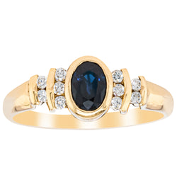 Deja Vu 18ct Yellow Gold Sapphire & Diamond Ring - Ring - Walker & Hall