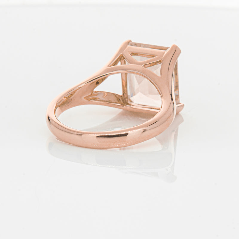 18ct Rose Gold 4.96ct Morganite Verona Ring-Ring-Walker & Hall