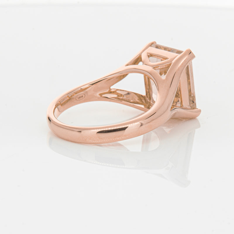18ct Rose Gold 4.96ct Morganite Verona Ring-Ring-Walker & Hall