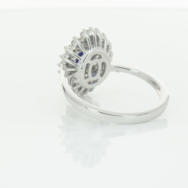 18ct White Gold .74ct Sapphire & Diamond Kira Ring-Ring-Walker & Hall