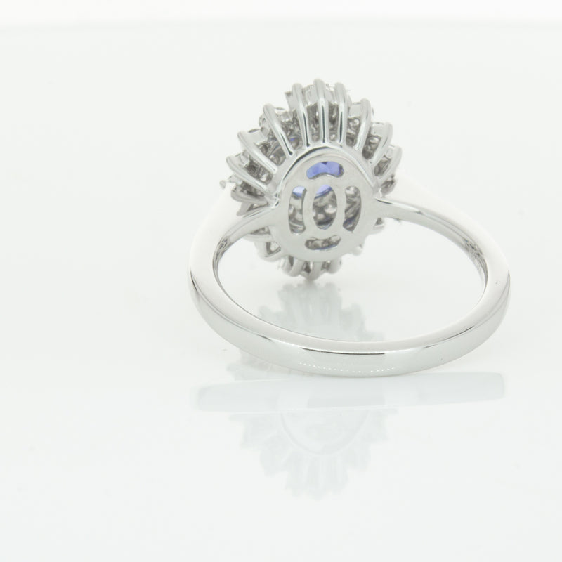 18ct White Gold .74ct Sapphire & Diamond Kira Ring-Ring-Walker & Hall
