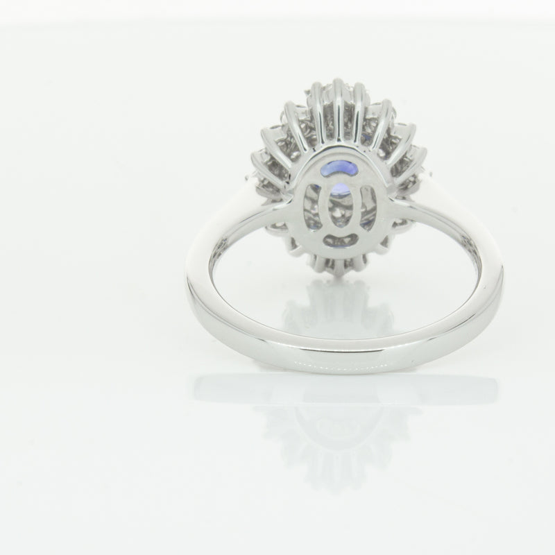 18ct White Gold .74ct Sapphire & Diamond Kira Ring-Ring-Walker & Hall