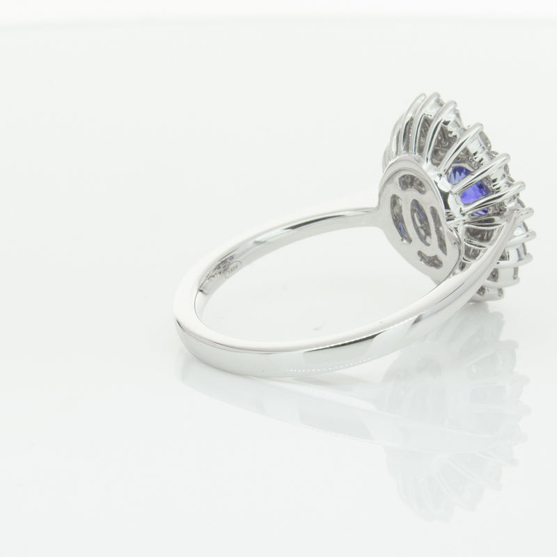 18ct White Gold .74ct Sapphire & Diamond Kira Ring-Ring-Walker & Hall