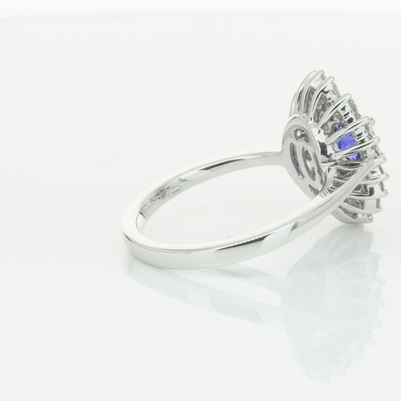 18ct White Gold .74ct Sapphire & Diamond Kira Ring-Ring-Walker & Hall