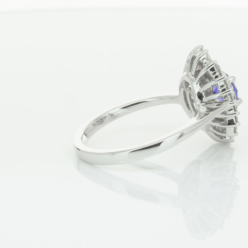 18ct White Gold .74ct Sapphire & Diamond Kira Ring-Ring-Walker & Hall