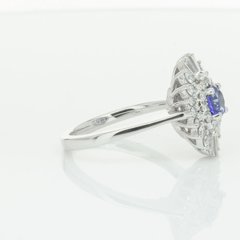 18ct White Gold .74ct Sapphire & Diamond Kira Ring-Ring-Walker & Hall
