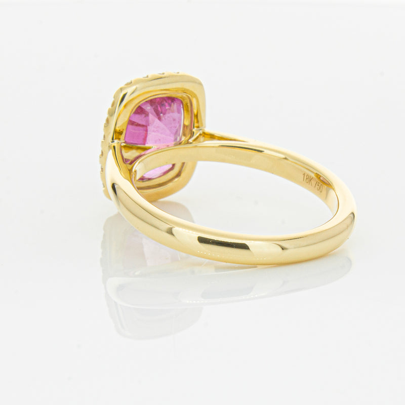 18ct Yellow Gold Pink Sapphire & Diamond Nina Ring-Ring-Walker & Hall