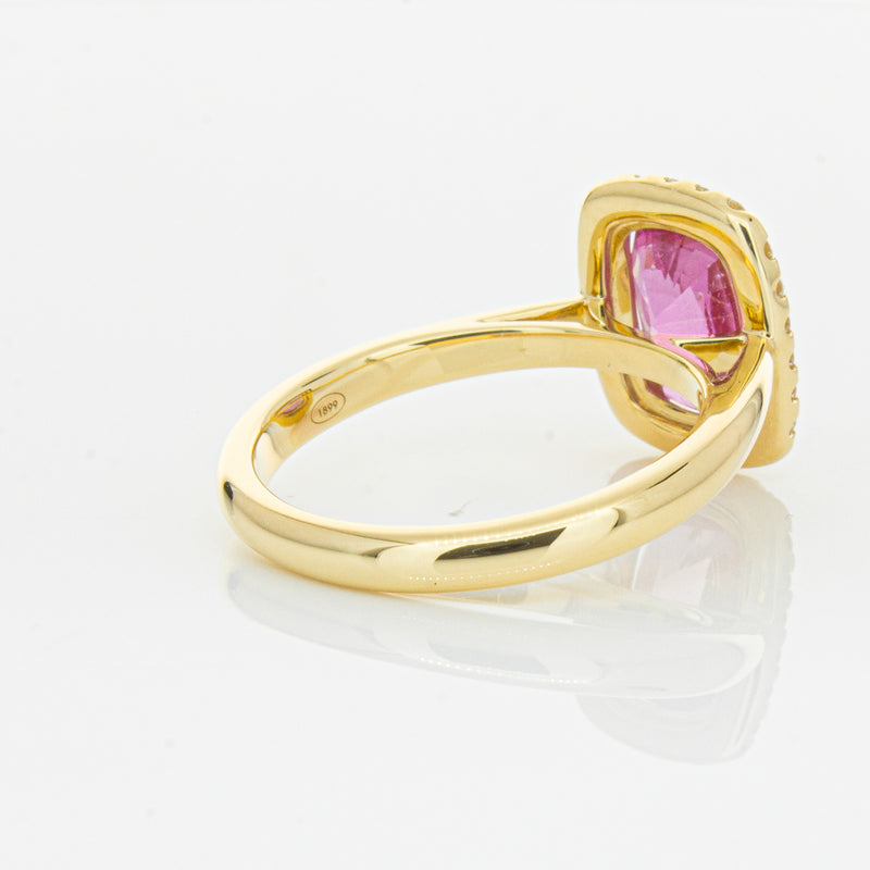 18ct Yellow Gold Pink Sapphire & Diamond Nina Ring-Ring-Walker & Hall
