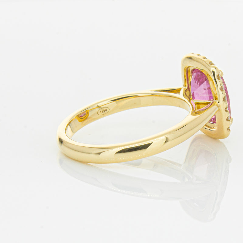18ct Yellow Gold Pink Sapphire & Diamond Nina Ring-Ring-Walker & Hall