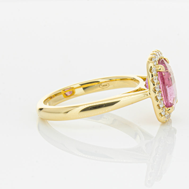 18ct Yellow Gold Pink Sapphire & Diamond Nina Ring-Ring-Walker & Hall