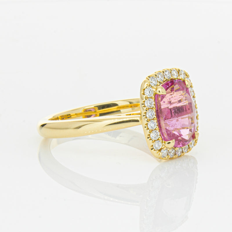 18ct Yellow Gold Pink Sapphire & Diamond Nina Ring-Ring-Walker & Hall