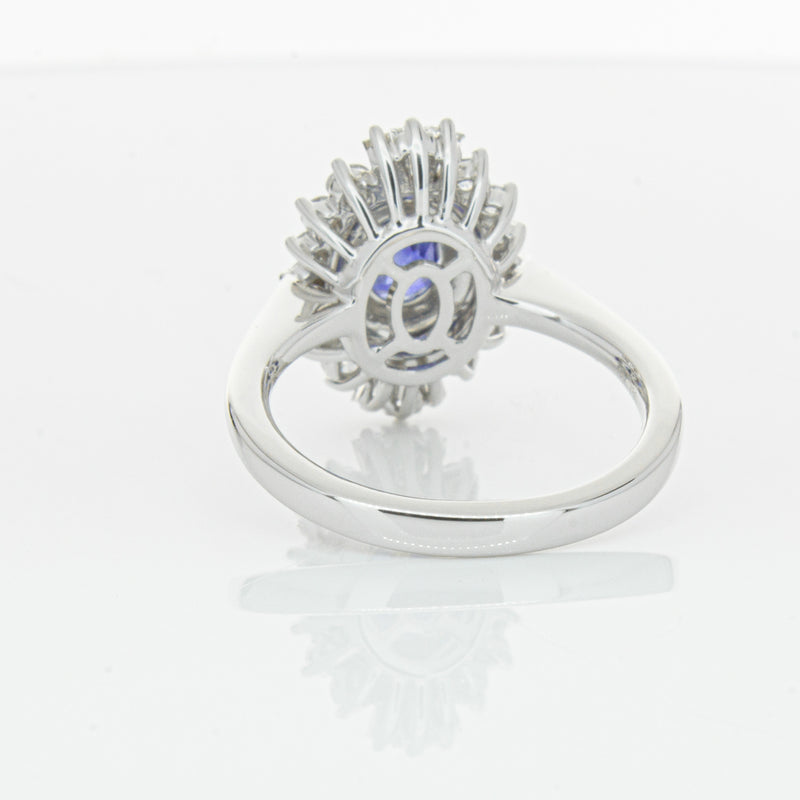 18ct White Gold 1.06ct Sapphire & Diamond Kira Ring-Ring-Walker & Hall