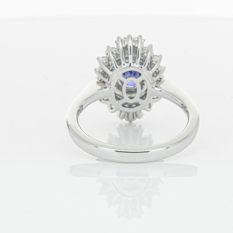 18ct White Gold 1.06ct Sapphire & Diamond Kira Ring-Ring-Walker & Hall