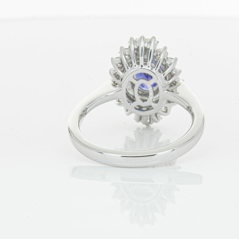 18ct White Gold 1.06ct Sapphire & Diamond Kira Ring-Ring-Walker & Hall