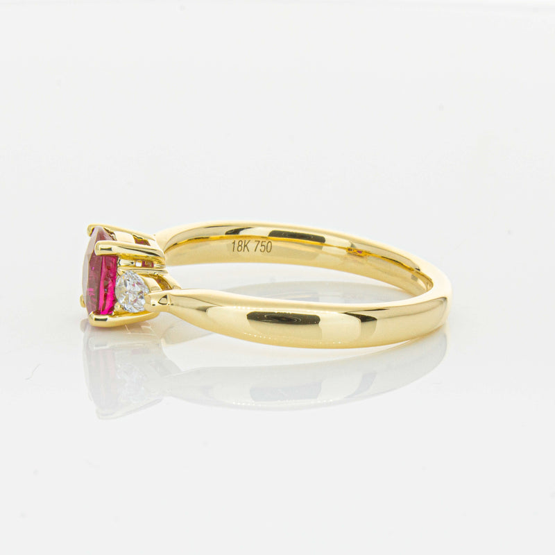 18ct Yellow Gold 1.01ct Ruby & Diamond Ayla Ring-Ring-Walker & Hall