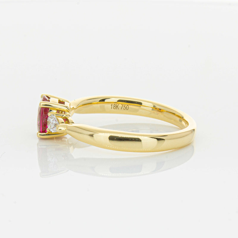18ct Yellow Gold 1.01ct Ruby & Diamond Ayla Ring-Ring-Walker & Hall