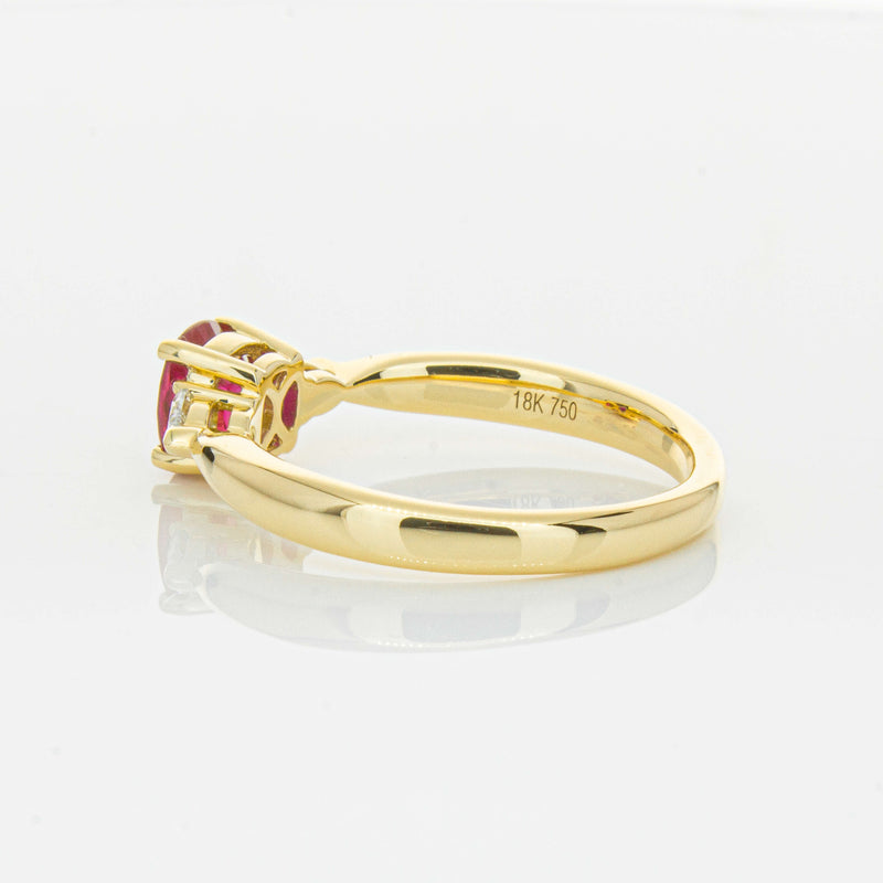 18ct Yellow Gold 1.01ct Ruby & Diamond Ayla Ring-Ring-Walker & Hall