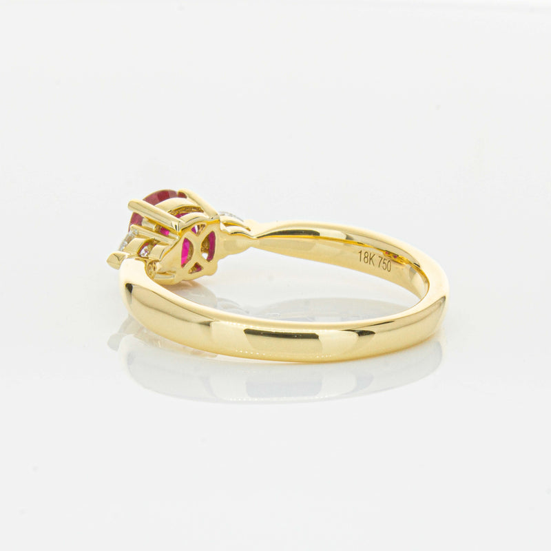 18ct Yellow Gold 1.01ct Ruby & Diamond Ayla Ring-Ring-Walker & Hall