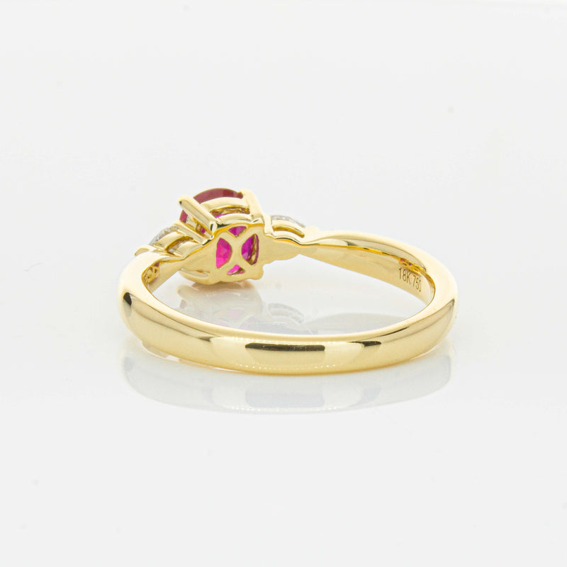 18ct Yellow Gold 1.01ct Ruby & Diamond Ayla Ring-Ring-Walker & Hall