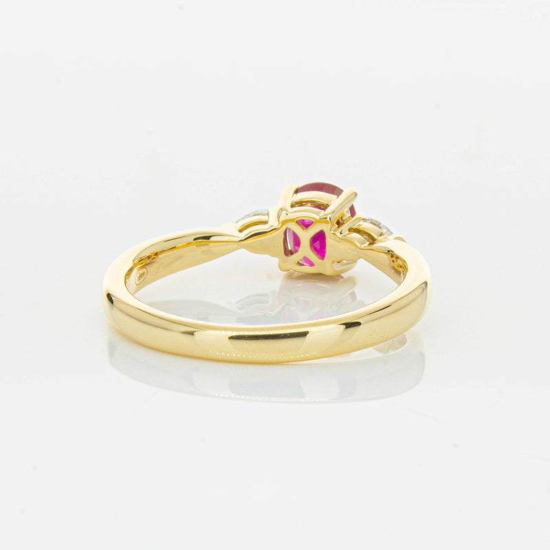 18ct Yellow Gold 1.01ct Ruby & Diamond Ayla Ring-Ring-Walker & Hall