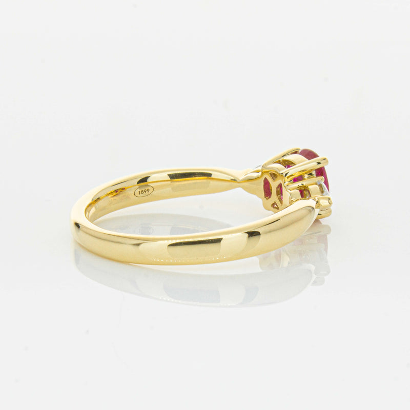 18ct Yellow Gold 1.01ct Ruby & Diamond Ayla Ring-Ring-Walker & Hall