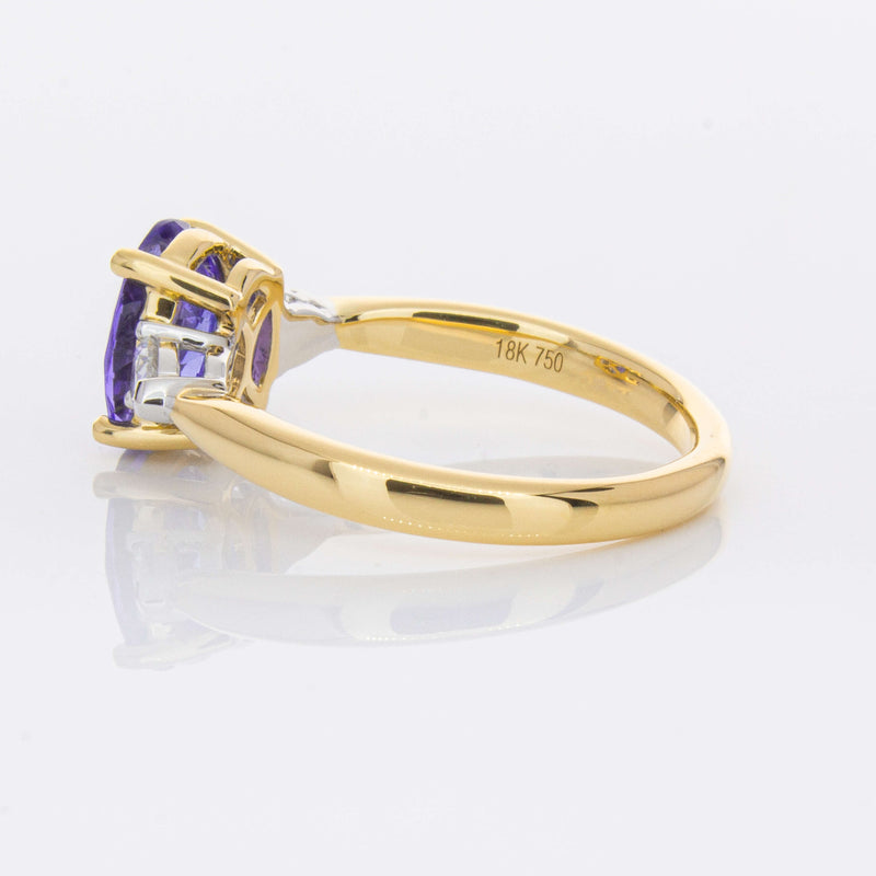 18ct Yellow Gold 1.75ct Tanzanite & Diamond Ayla Ring-Ring-Walker & Hall