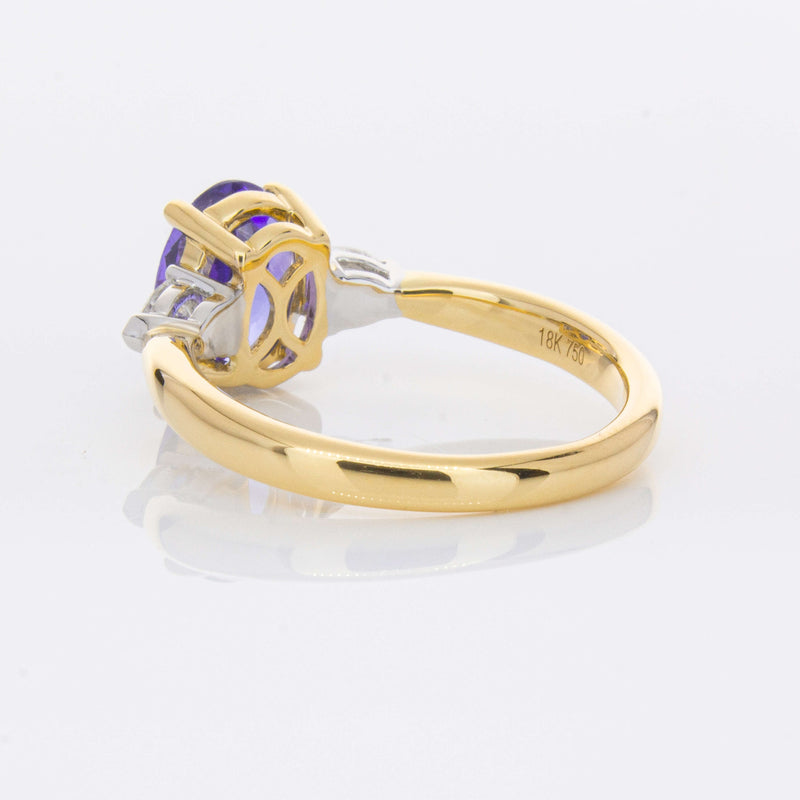 18ct Yellow Gold 1.75ct Tanzanite & Diamond Ayla Ring-Ring-Walker & Hall