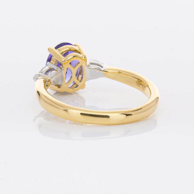 18ct Yellow Gold 1.75ct Tanzanite & Diamond Ayla Ring-Ring-Walker & Hall