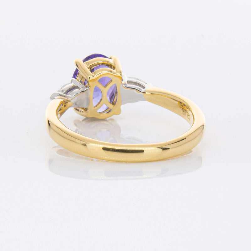 18ct Yellow Gold 1.75ct Tanzanite & Diamond Ayla Ring-Ring-Walker & Hall